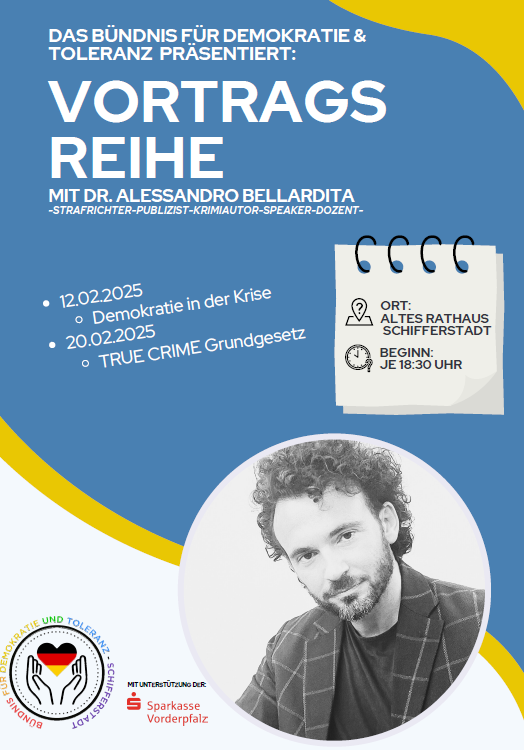 Plakat zur Vortragsreihe von Dr. Alessandro Bellarditag