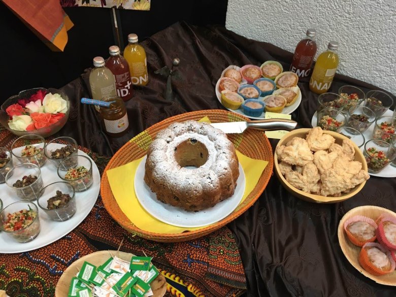 Essen aus fairgehandelten Zutaten