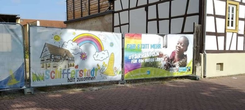 Infokampagne Baustelle fairer Handel