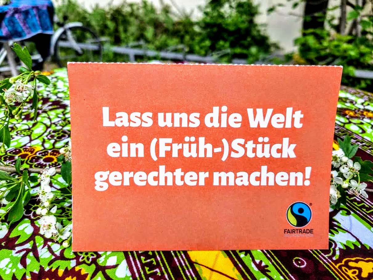 Karte "Lass uns die Welt gerechter machen"