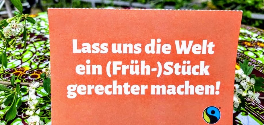 Karte "Lass uns die Welt gerechter machen"