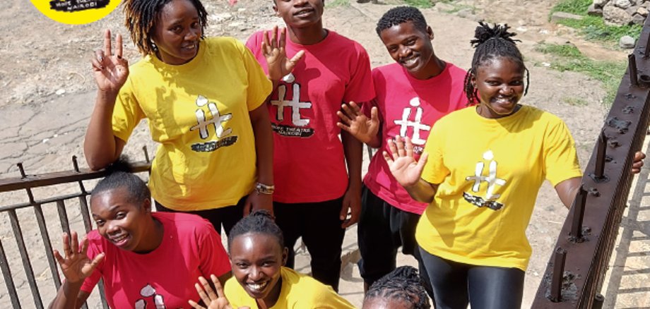Plakat zum Auftritt des Hope Theatre Nairobi in Schifferstadt