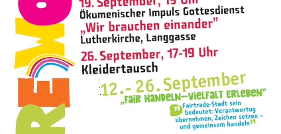 Flyer zu den Veranstaltungen der Fairen Wochen