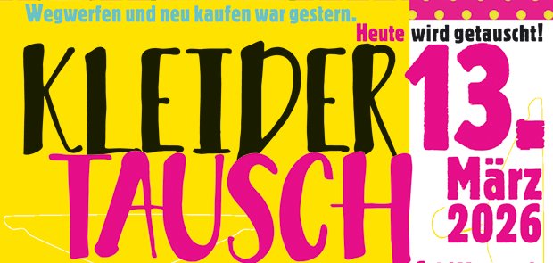 Plakat zum Kleidertausch
