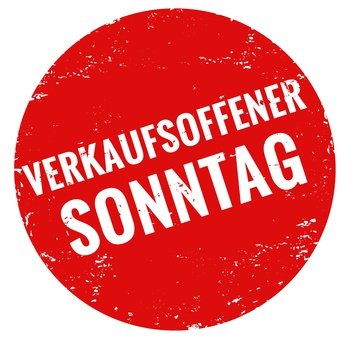 verkaufsoffener sonntag stempel rot grunge verkaufsoffener sonntag stempel rot grunge