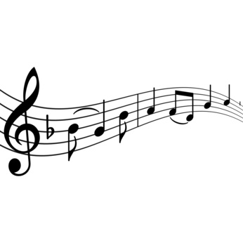 Musiknoten mit Textfreiraum Musiknoten mit Textfreiraum