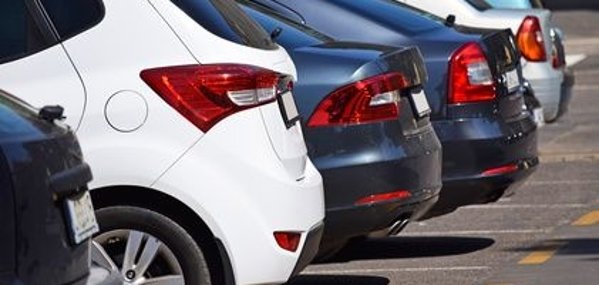 Cars in the parking lot