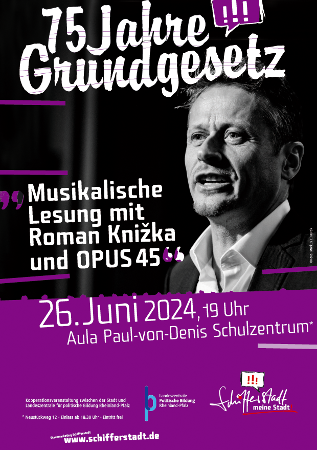 Plakat für Auftritt Opus 45 in Schifferstadt