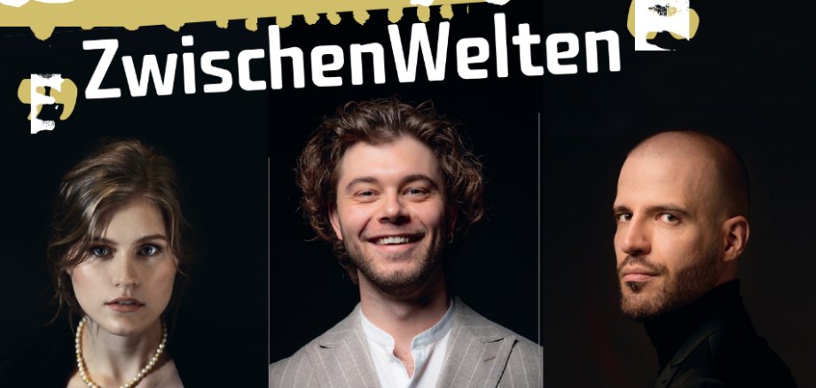 Plakat zum Liederabend ZwischenWelten