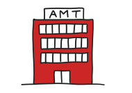 rotes Haus mit 3 Obergeschossen und vielen Fenstern