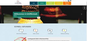 Screenshot von Startseite