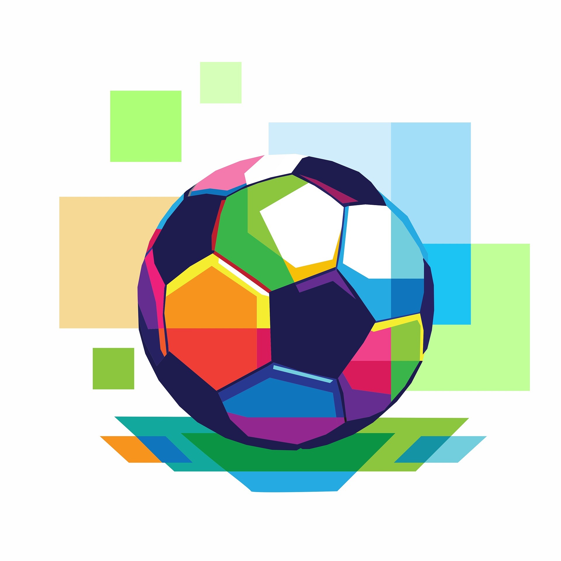 bunter Fußball