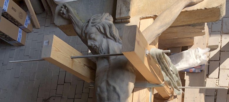 Restaurierung Kreuz vom Kreuzplatz Stadt Schifferstadt