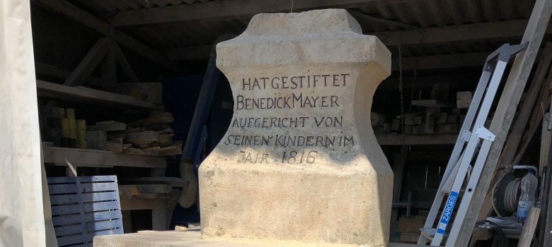 Restaurierung Kreuz vom Kreuzplatz Stadt Schifferstadt