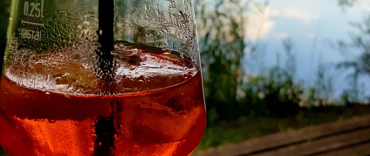 Aperol am Bahnweiher