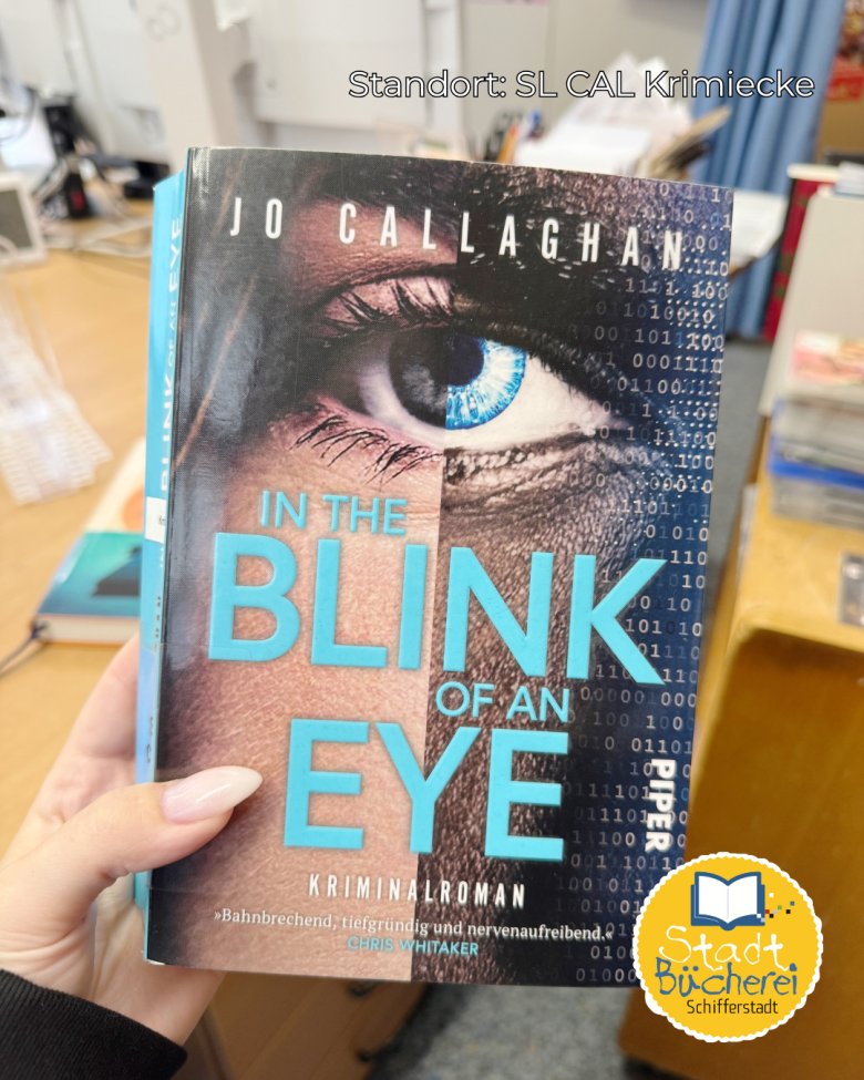 Buchcover " In the blink of an Eye"