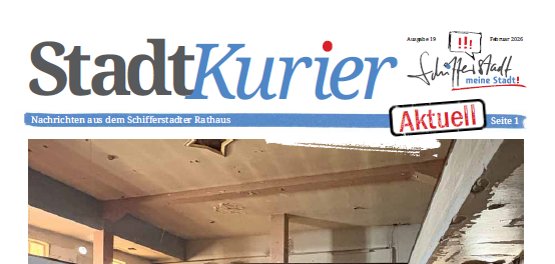 Titelseite StadtKurier Ausgabe 19