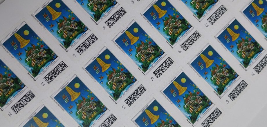 Briefmarke zu 75 Jahre Stadtrechte