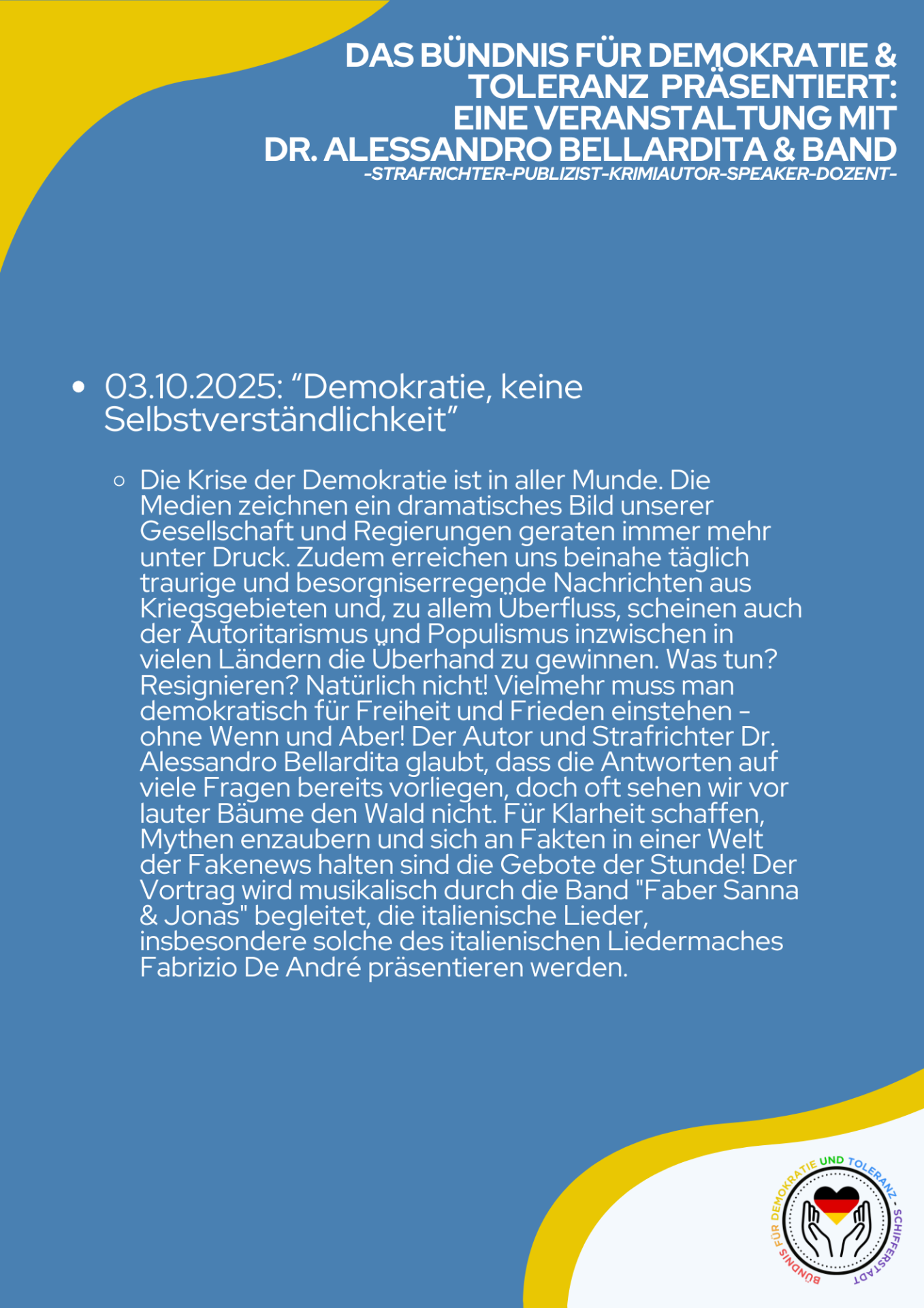 Text über den Vortrag von Herrn Dr. Bellardita