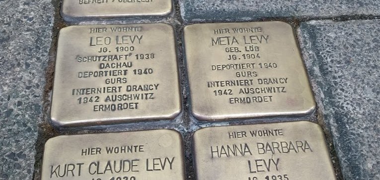 Stolpersteine Familie Levy Stolperstein