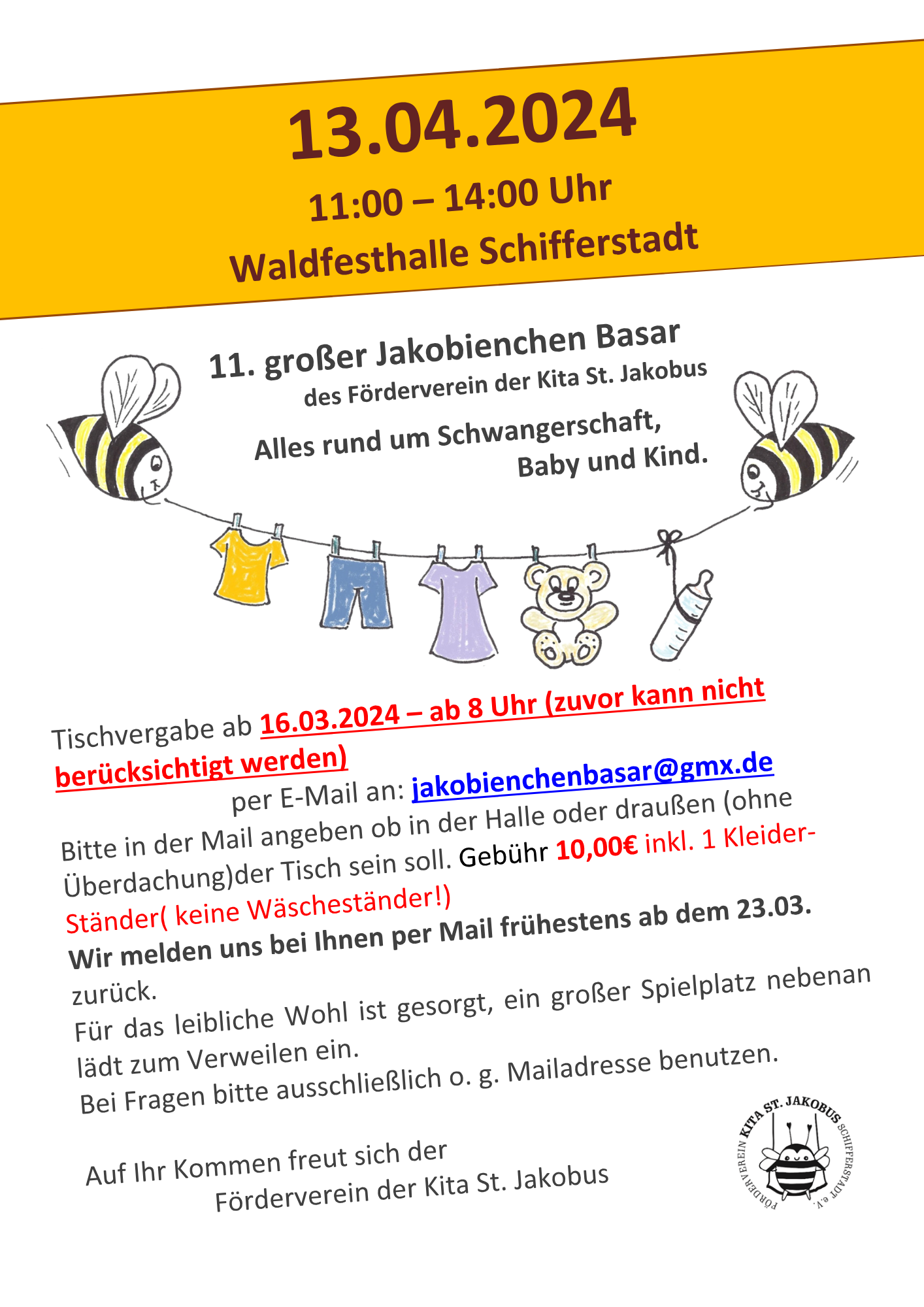 Plakat Jakobienchen Basar