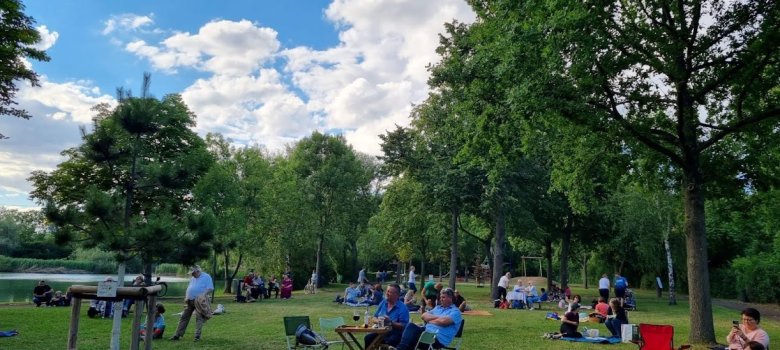 Zuschauer Picknickkonzert