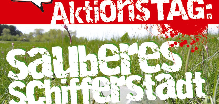 Plakat zur Aktion Sauberes Schifferstadt