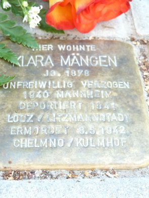 Stolperstein Klara Mängen.JPG