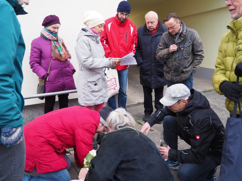 Putzaktion Stoplersteine 2019