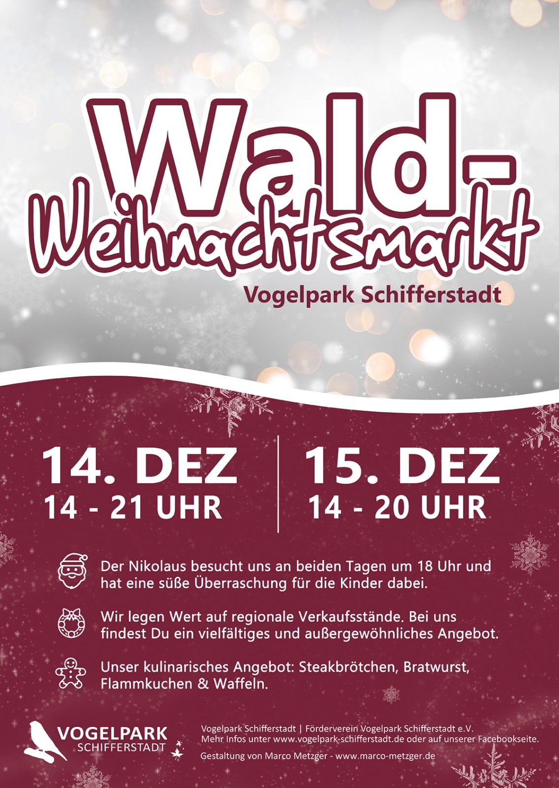 Plakat Wald-Weihnachtsmarkt