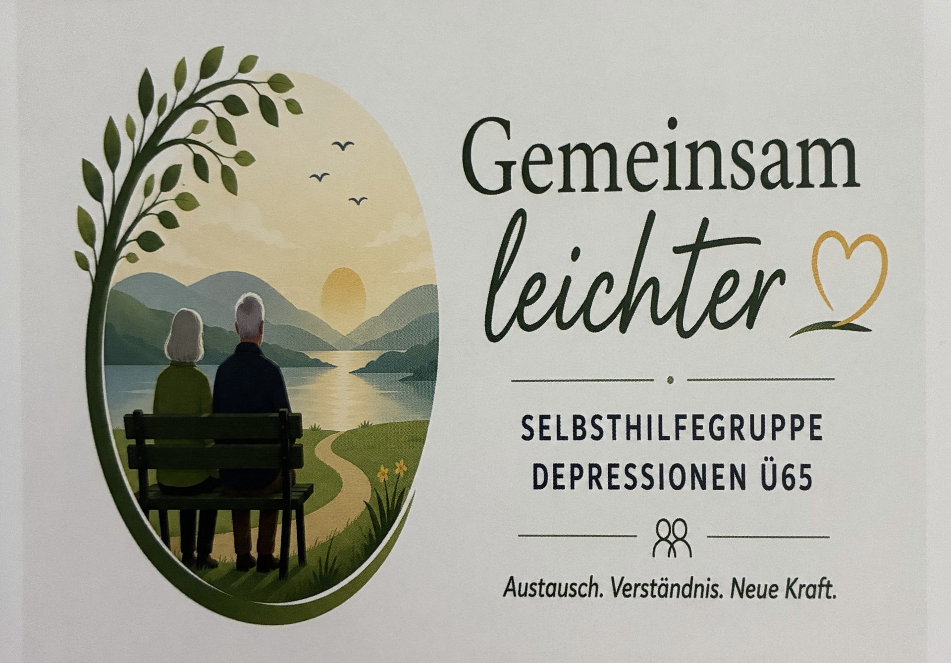 Flyer der Selbsthilfegruppe Depressionen Ü65