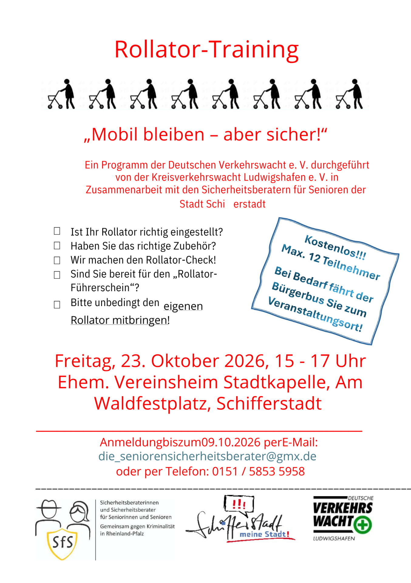 Flyer Rollatortraining