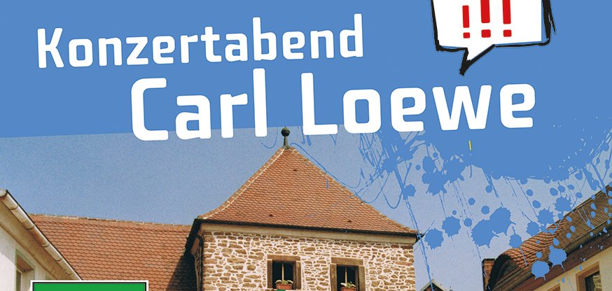 Plakat zum Liederabend Carl Loewe