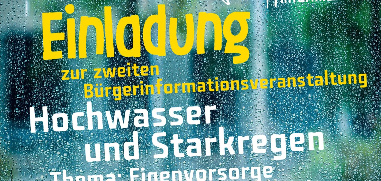 Plakat zur Bürgerinfoveranstaltung