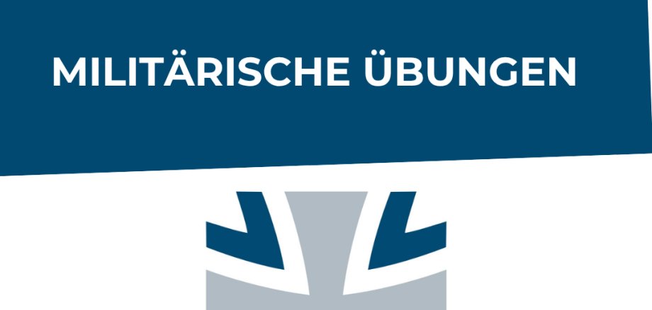 Schriftzug "Militärische Übungen"
