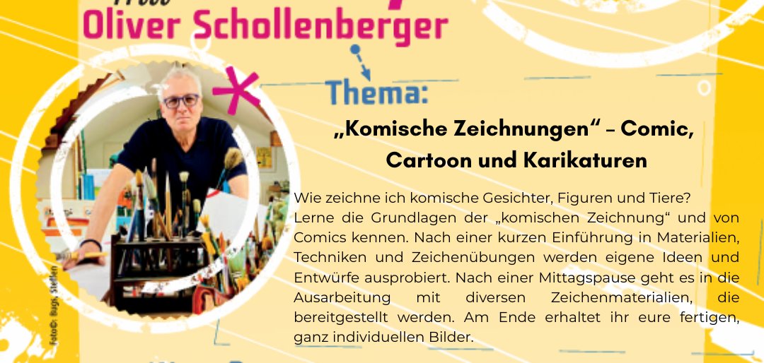 Plakat zum Zeichenworkshop